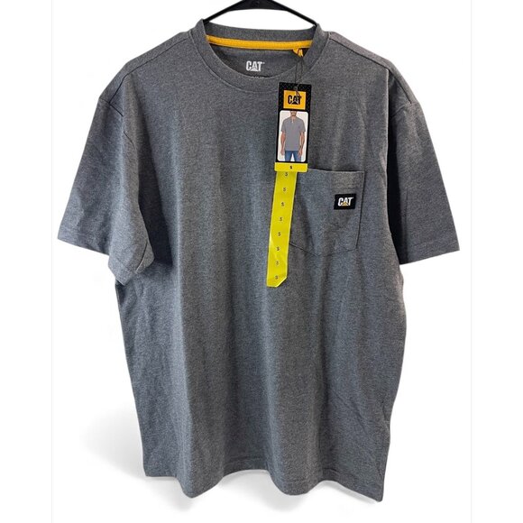 Caterpillar Other - Caterpillar NWT Mens Gray Short Sleeve Crew Neck Pocket T-Shirt, Small, New